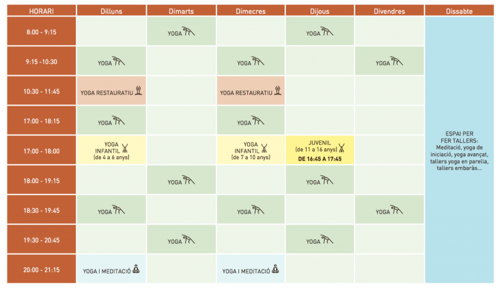 YOGA MANACOR MALLORCA HORARIOS