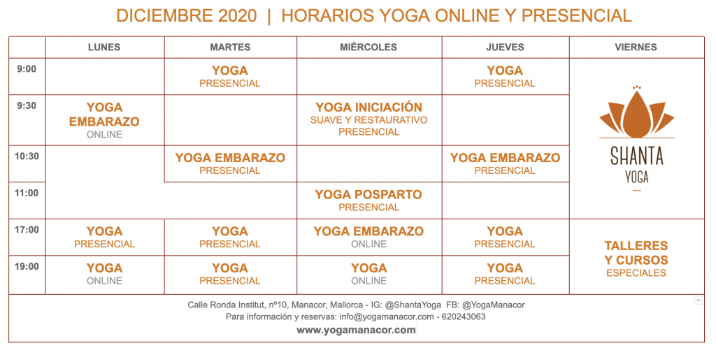 yoga diciembre mallorca